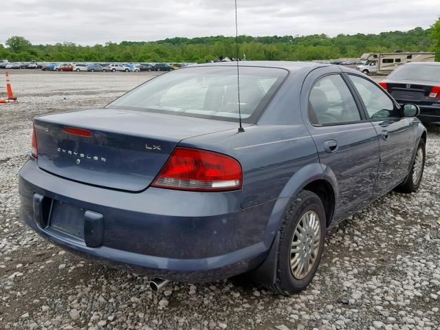 1C3EL46RX2N159502 - 2002 CHRYSLER SEBRING LX TEAL photo 4