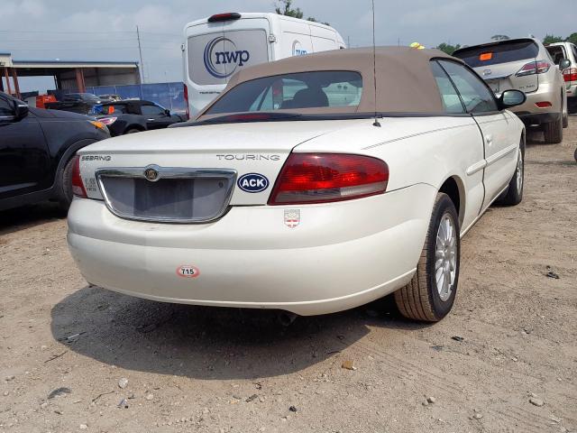 1C3EL55R94N398923 - 2004 CHRYSLER SEBRING LXI  photo 4