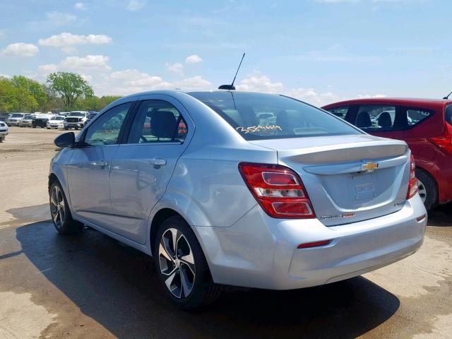 1G1JF5SB3J4135443 - 2018 CHEVROLET SONIC PREM SILVER photo 3