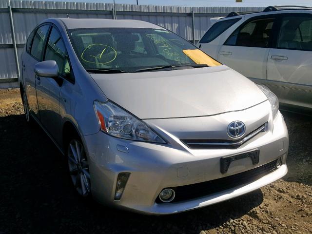 JTDZN3EU7EJ013769 - 2014 TOYOTA PRIUS V SILVER photo 1