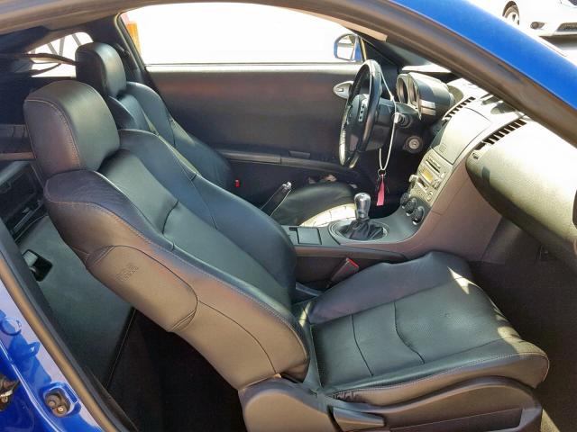 JN1AZ34E33T005927 - 2003 NISSAN 350Z COUPE BLUE photo 5