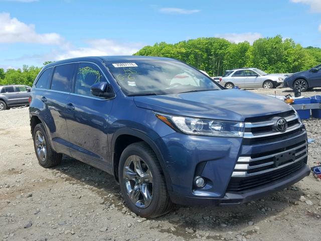 5TDDZRFH2HS429397 - 2017 TOYOTA HIGHLANDER BLUE photo 1