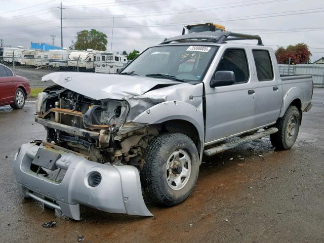 1N6ED27Y54C408531 - 2004 NISSAN FRONTIER C SILVER photo 2