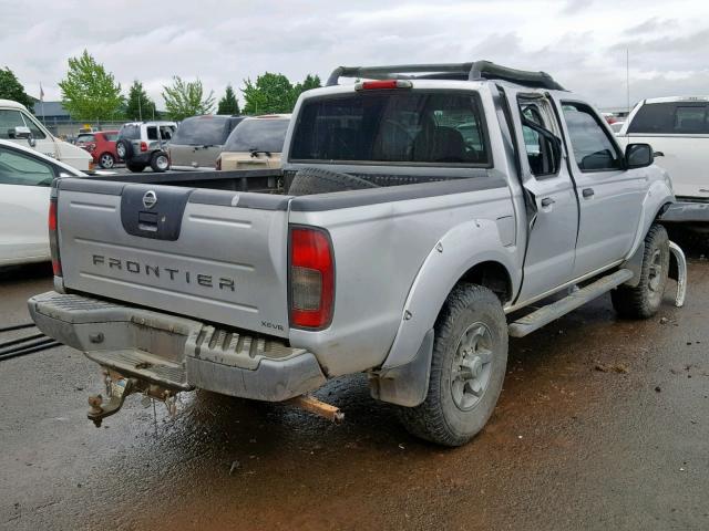 1N6ED27Y54C408531 - 2004 NISSAN FRONTIER C SILVER photo 4