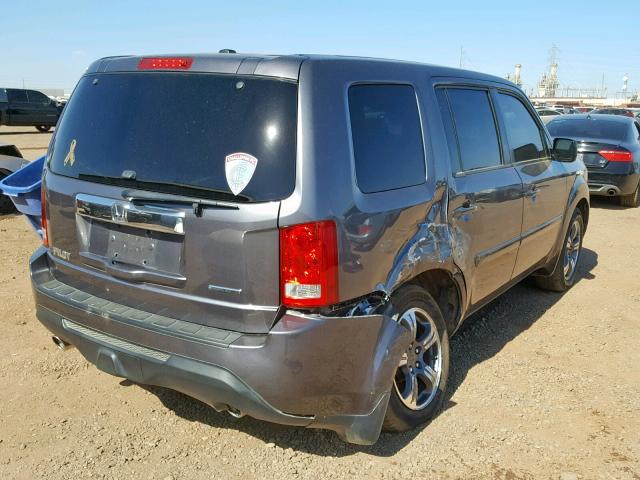 5FNYF3H35FB007358 - 2015 HONDA PILOT SE GRAY photo 4