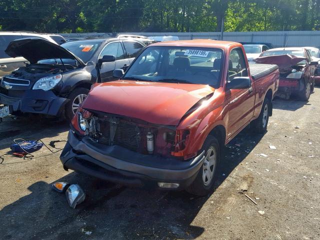 5TENL42N82Z013630 - 2002 TOYOTA TACOMA RED photo 2
