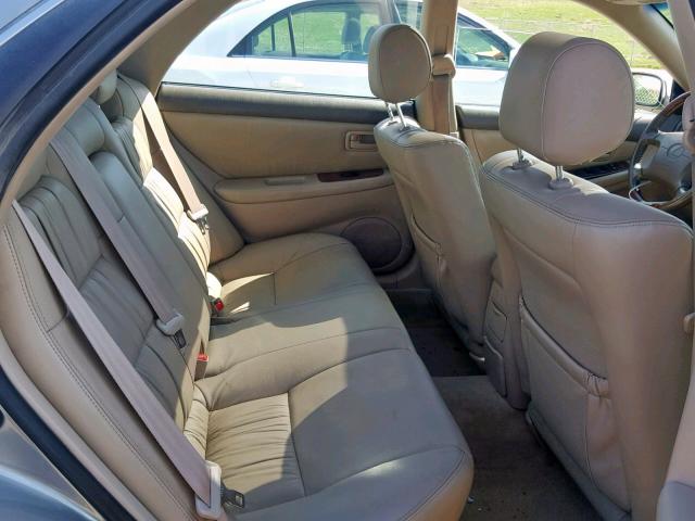 JT8BF28G810333809 - 2001 LEXUS ES 300 GRAY photo 6