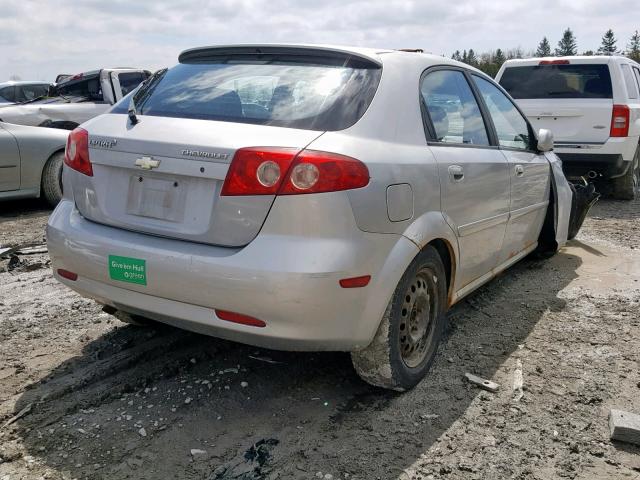 KL1JK62Z94K986465 - 2004 CHEVROLET OPTRA 5 LS SILVER photo 4