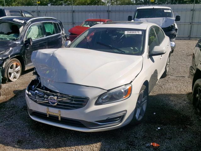 YV1612FS6E2297194 - 2014 VOLVO S60 T5 WHITE photo 2