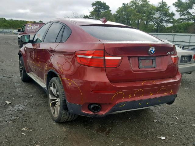 5UXFG2C5XDL787910 - 2013 BMW X6 XDRIVE3 RED photo 3