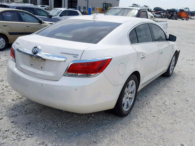 1G4GC5EGXAF225335 - 2010 BUICK LACROSSE C WHITE photo 4