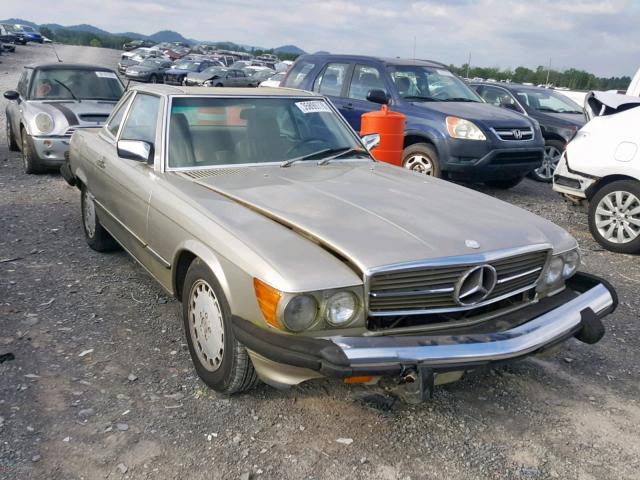 WDBBA48D1GA040384 - 1986 MERCEDES-BENZ 560 SL SILVER photo 1