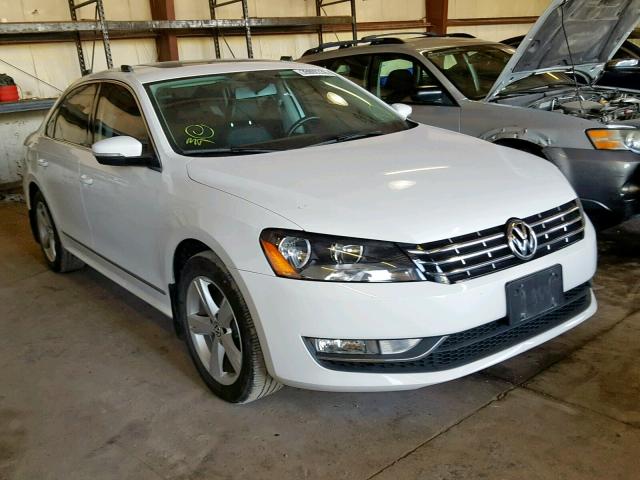 1VWBV7A32FC063701 - 2015 VOLKSWAGEN PASSAT SE WHITE photo 1