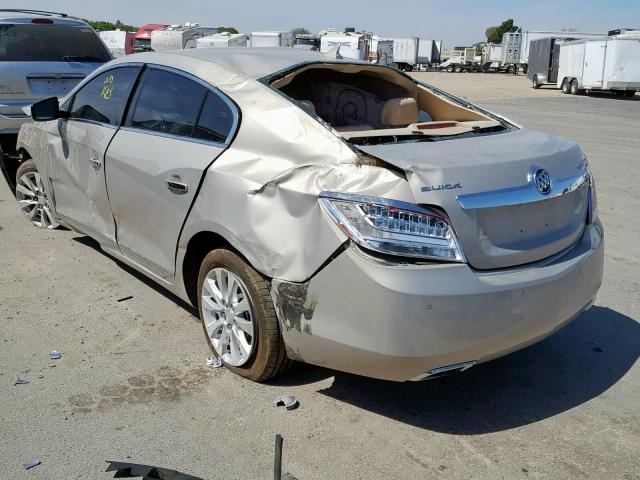 1G4GE5ED3BF320448 - 2011 BUICK LACROSSE C TAN photo 3