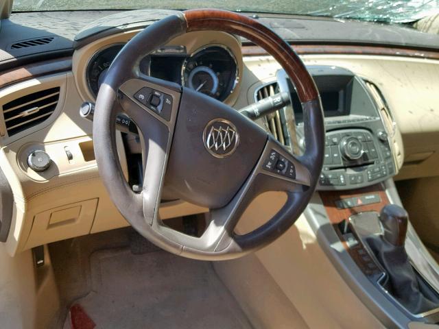 1G4GE5ED3BF320448 - 2011 BUICK LACROSSE C TAN photo 9