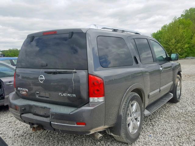 5N1AA0NE1BN618550 - 2011 NISSAN ARMADA PLA SILVER photo 4