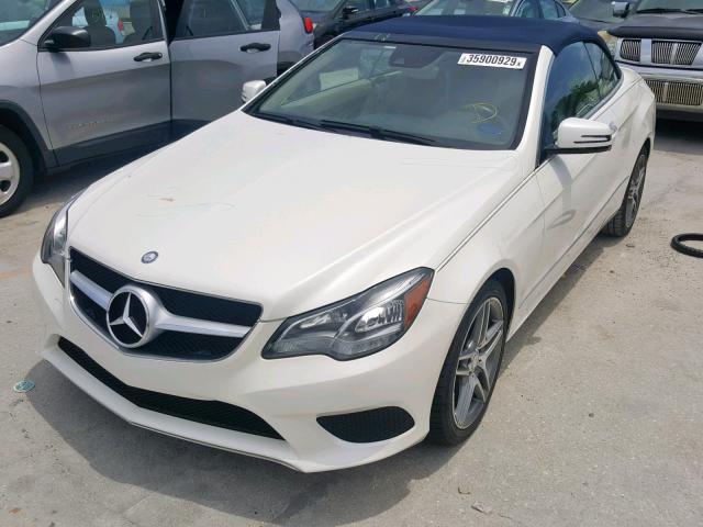 WDDKK5KF1EF274741 - 2014 MERCEDES-BENZ E 350 WHITE photo 2