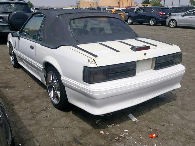 1FACP45E5LF204191 - 1990 FORD MUSTANG GT WHITE photo 3