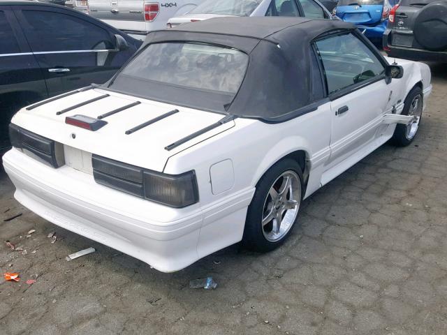 1FACP45E5LF204191 - 1990 FORD MUSTANG GT WHITE photo 4