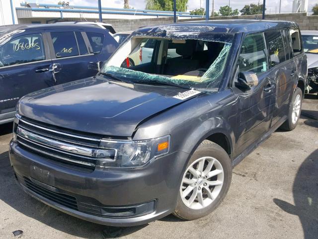 2FMGK5B80FBA18090 - 2015 FORD FLEX SE BLACK photo 2