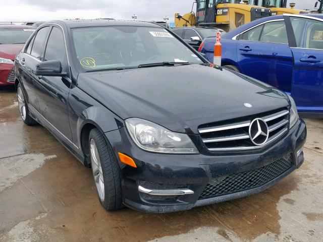 WDDGF4HB5EA964305 - 2014 MERCEDES-BENZ C 250 BLACK photo 1