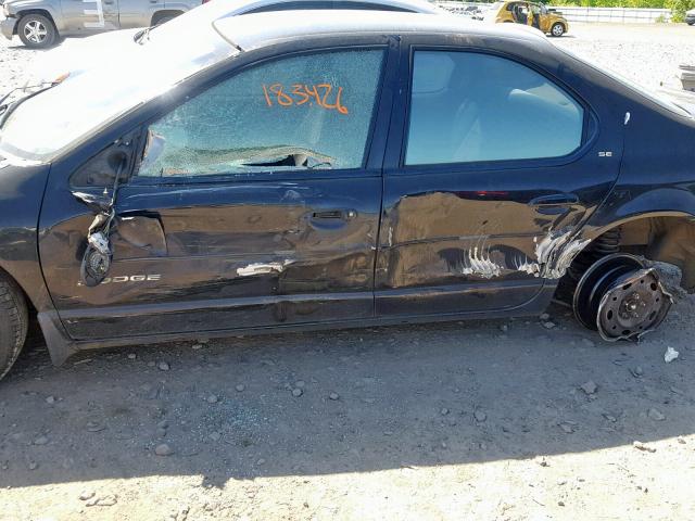 1B3EJ46C6YN251780 - 2000 DODGE STRATUS SE BLACK photo 9