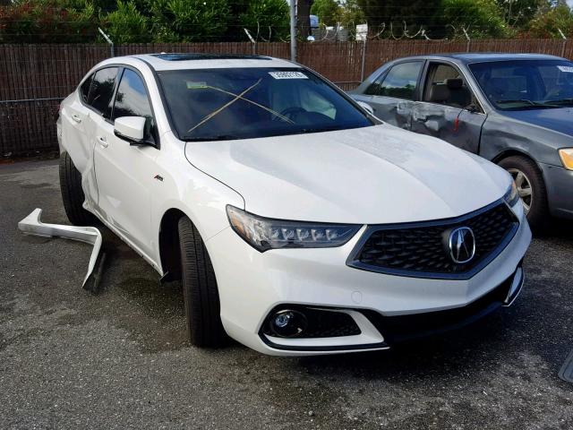 19UUB2F69JA009442 - 2018 ACURA TLX TECH+A WHITE photo 1