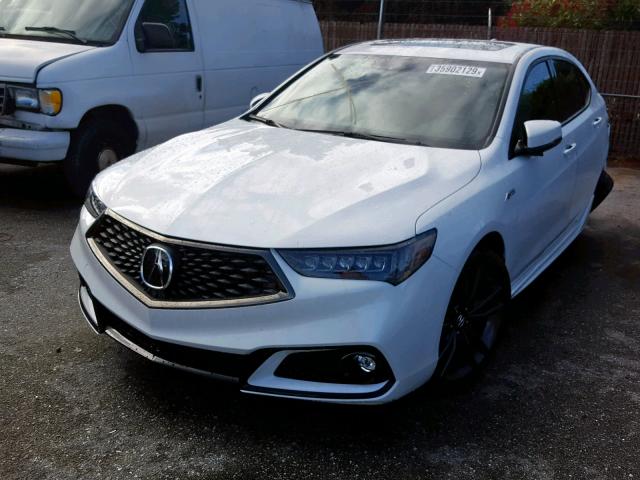 19UUB2F69JA009442 - 2018 ACURA TLX TECH+A WHITE photo 2