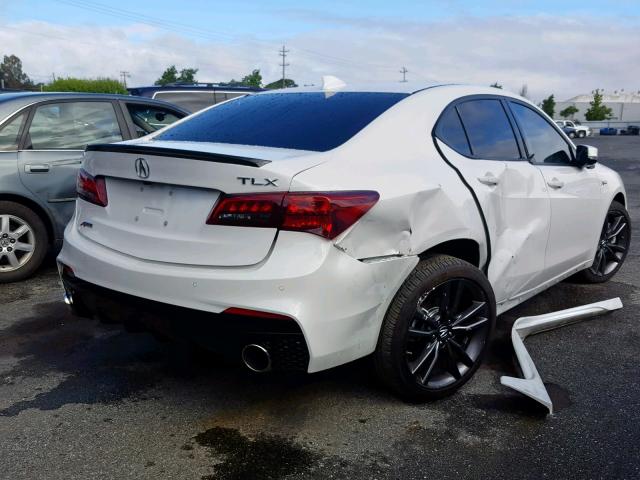 19UUB2F69JA009442 - 2018 ACURA TLX TECH+A WHITE photo 4