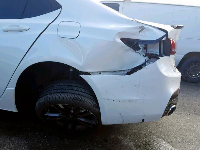 19UUB2F69JA009442 - 2018 ACURA TLX TECH+A WHITE photo 9