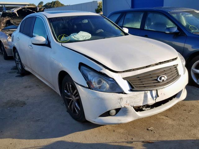 JN1DV6AP9BM830394 - 2011 INFINITI G25 BASE WHITE photo 1