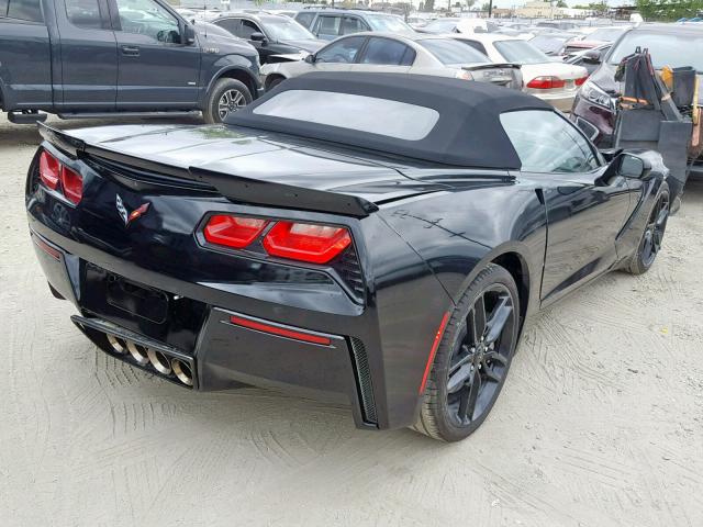 1G1YB3D79H5113183 - 2017 CHEVROLET CORVETTE S BLACK photo 4