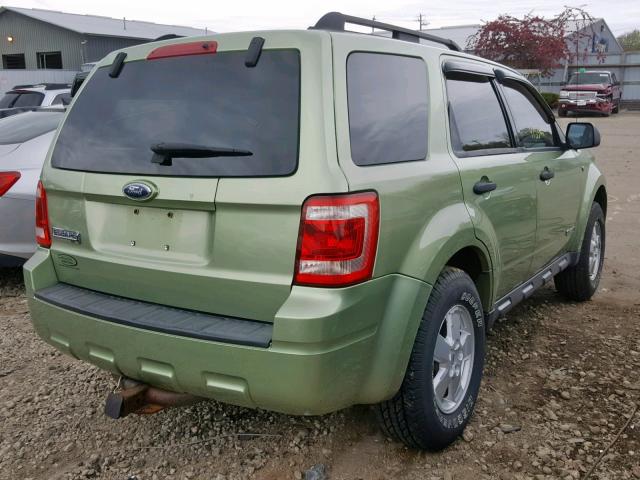 1FMCU03148KB91004 - 2008 FORD ESCAPE XLT GREEN photo 4