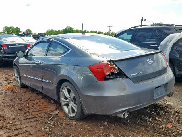 1HGCS2B8XBA000625 - 2011 HONDA ACCORD EXL GRAY photo 3