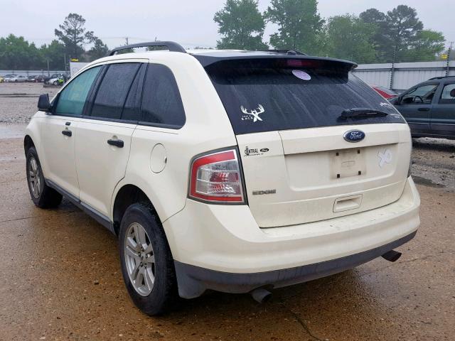 2FMDK36C08BB10986 - 2008 FORD EDGE SE WHITE photo 3