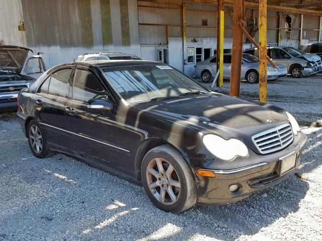 WDBRF54HX7A917274 - 2007 MERCEDES-BENZ C 280 BLACK photo 1