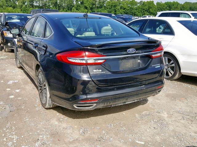 3FA6P0K91HR132025 - 2017 FORD FUSION TIT BLACK photo 3