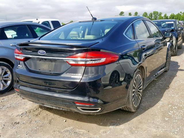 3FA6P0K91HR132025 - 2017 FORD FUSION TIT BLACK photo 4