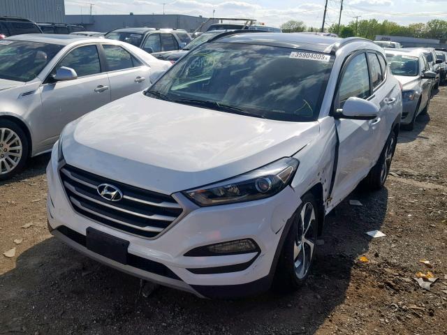 KM8J3CA26JU801356 - 2018 HYUNDAI TUCSON VAL WHITE photo 2