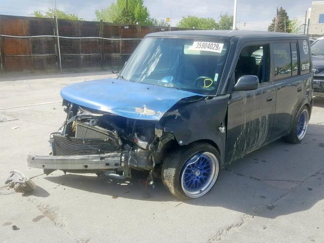 JTLKT334164094427 - 2006 TOYOTA SCION XB BLACK photo 2