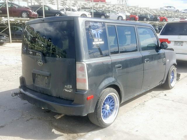 JTLKT334164094427 - 2006 TOYOTA SCION XB BLACK photo 4