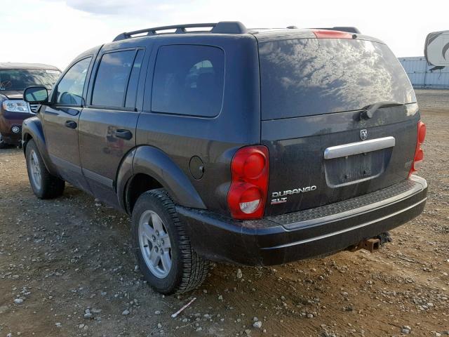 1D4HB48N06F193974 - 2006 DODGE DURANGO SL BLACK photo 3