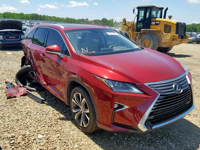 JTJGZKCA2J2000959 - 2018 LEXUS RX 350 L RED photo 1