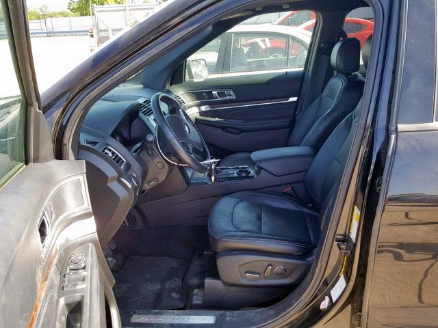 1FM5K7F87HGC27268 - 2017 FORD EXPLORER L BLACK photo 5