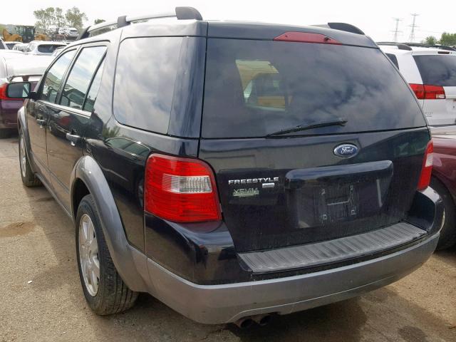 1FMZK04166GA30104 - 2006 FORD FREESTYLE BLACK photo 3