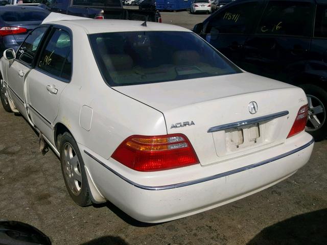 JH4KA96592C010894 - 2002 ACURA 3.5RL WHITE photo 3