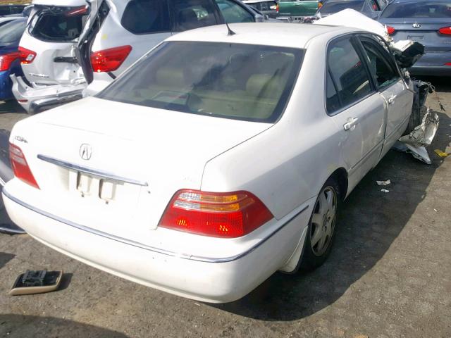 JH4KA96592C010894 - 2002 ACURA 3.5RL WHITE photo 4