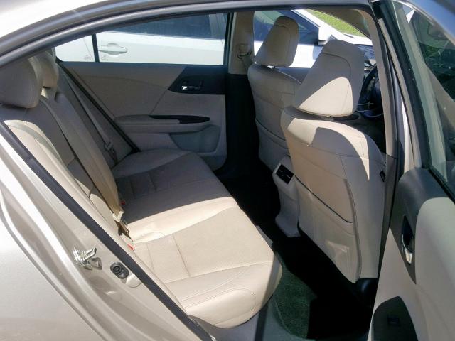 1HGCR2F82FA006320 - 2015 HONDA ACCORD EXL TAN photo 6