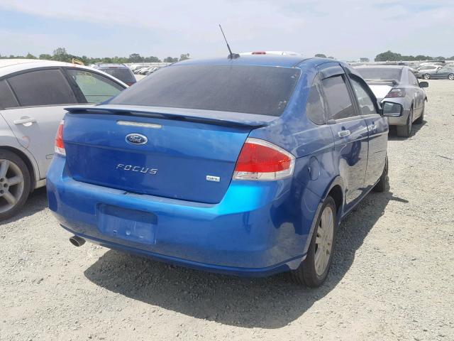 1FAHP3HN0AW242128 - 2010 FORD FOCUS SEL BLUE photo 4