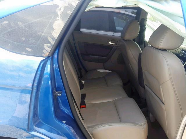 1FAHP3HN0AW242128 - 2010 FORD FOCUS SEL BLUE photo 6